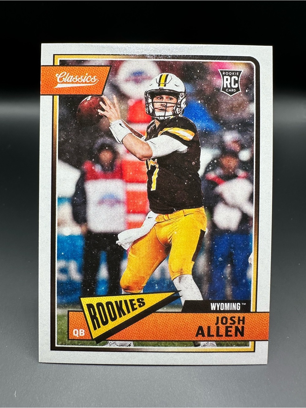 Josh Allen Rookie 2018 Panini Novelty Football Card. Buffalo Bills.